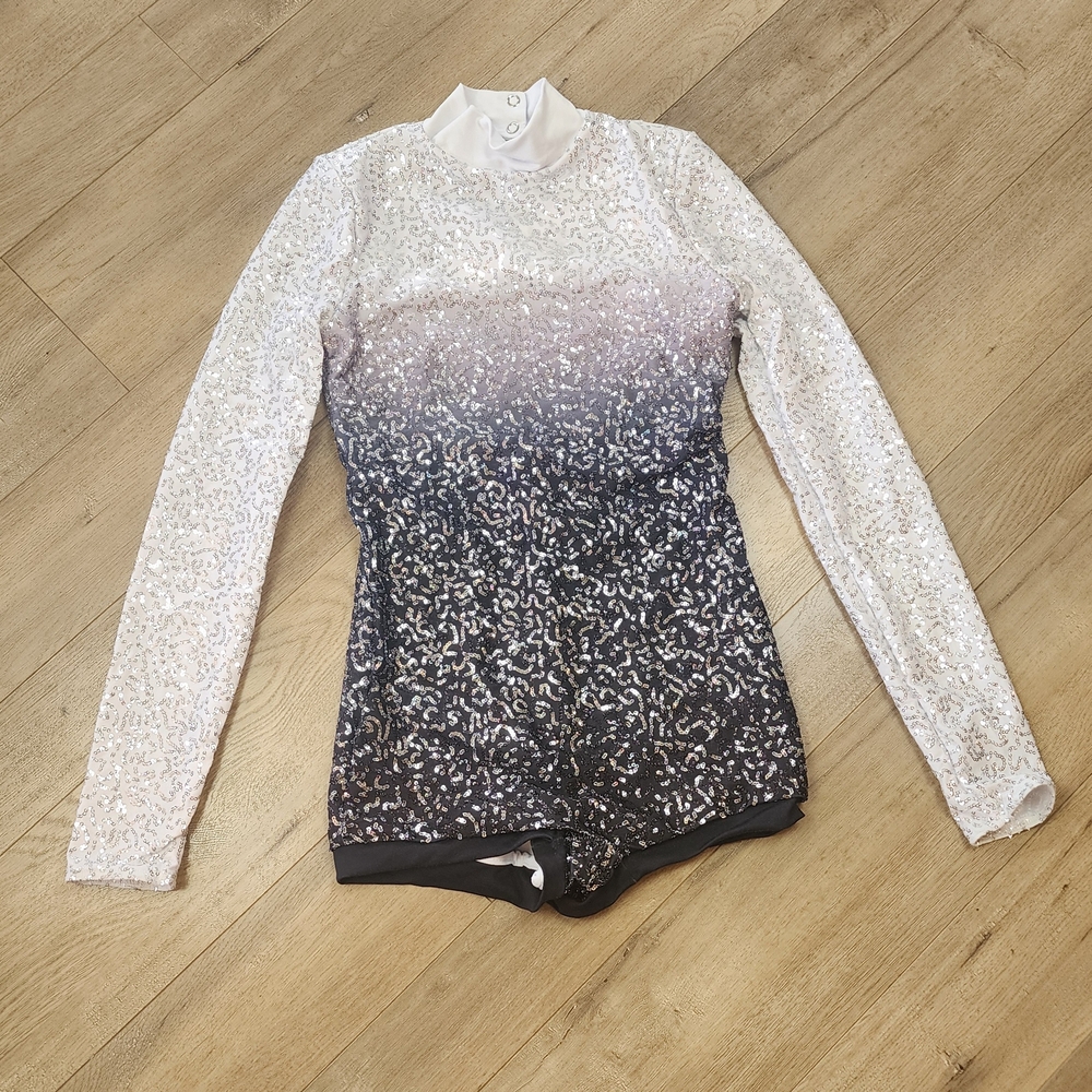 Sequin Long Sleeve Dance Costume